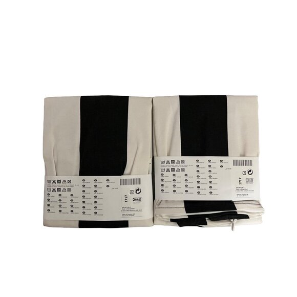 Ikea Varyllen Black White Striped Cover Pillow Sham 20x20 - Picture 3 of 3